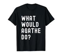 Que Ferait Agathe? T-Shirt Graphique avec Valeur, Homme, Noir, S