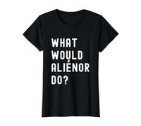 Que Ferait Aliénor? T-Shirt Graphique avec Valeur, Femme, Noir, XS