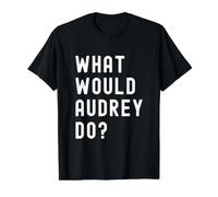 Que Ferait Audrey? T-Shirt Graphique avec Valeur, Homme, Noir, XL