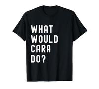 Que Ferait Cara? T-Shirt Graphique avec Valeur, Homme, Noir, S