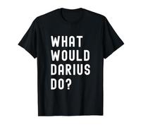Que Ferait Darius? T-Shirt Graphique avec Valeur, Homme, Noir, XL