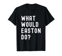 Que Ferait Easton? T-Shirt Graphique avec Valeur, Homme, Noir, M