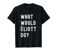 Que Ferait Éliott? T-Shirt Graphique avec Valeur, Homme, Noir, S