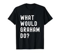 Que Ferait Graham? T-Shirt Graphique avec Valeur, Homme, Noir, XL