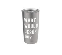 Que Ferait Jesús? Gobelet isotherme en acier inoxydable double paroi