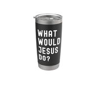 Que Ferait Jesus? Gobelet isotherme en acier inoxydable double paroi