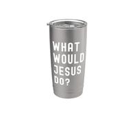 Que Ferait Jesus? Gobelet isotherme en acier inoxydable double paroi