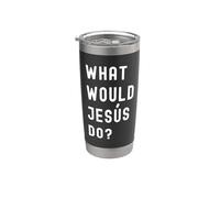 Que Ferait Jesús? Gobelet isotherme en acier inoxydable double paroi
