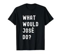 Que Ferait José? T-Shirt Graphique avec Valeur, Homme, Noir, L