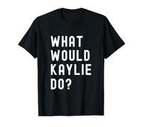 Que Ferait Kaylie? T-Shirt Graphique avec Valeur, Homme, Noir, M