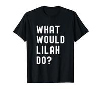 Que Ferait Lilah? T-Shirt Graphique avec Valeur, Homme, Noir, M