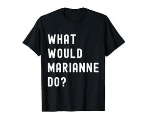 Que Ferait Marianne? T-Shirt Graphique avec Valeur, Homme, Noir, S