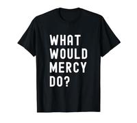 Que Ferait Mercy? T-Shirt Graphique avec Valeur, Homme, Noir, XL