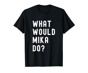 Que Ferait Mika? T-Shirt Graphique avec Valeur, Homme, Noir, L
