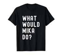 Que Ferait Mika? T-Shirt Graphique avec Valeur, Homme, Noir, M