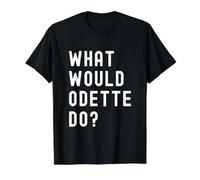 Que Ferait Odette? T-Shirt Graphique avec Valeur, Homme, Noir, M