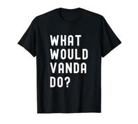 Que Ferait Vanda? T-Shirt Graphique avec Valeur, Homme, Noir, M