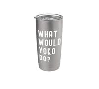 Que Ferait Yoko? Gobelet isotherme en acier inoxydable double paroi