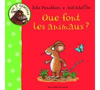 Que font les animaux ? Mon 1er Gruffalo - Julia Donaldson - Gallimard jeunesse - cartonné - Album éveil dès la naissance