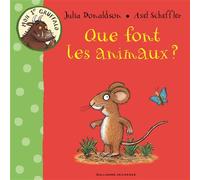 Que font les animaux ? Mon 1er Gruffalo - Julia Donaldson - Gallimard jeunesse - cartonné - Album éveil dès la naissance