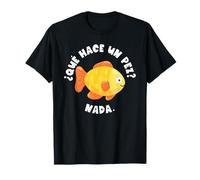 Que Hace Un Pez Nada Enseignant d'Espagnol Enseignant Bilingue Double T-Shirt