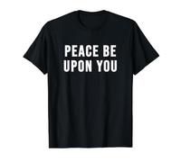 Que la Paix Soit sur toi T-Shirt Graphique avec Valeur, Homme, Noir, L