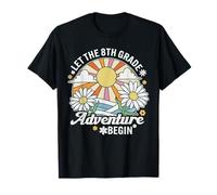 Que L'Aventure de 8e année Commence Le Premier Jour d'école rétro T-Shirt