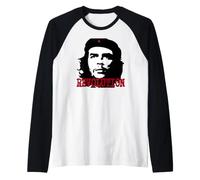 Que Le Chef d'icône de la guérilla Rebelle d'Ernesto Guevara Manche Raglan