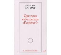 Que Nous Est-Il Permis D'espérer ?