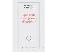 Que nous est-il permis d'esperer ? - Ghislain Lafont - Cerf - broché - Essai