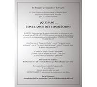 ¿QUÉ PASÓ... CON EL AMOR QUE UNA VEZ CONOCIMOS?