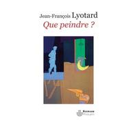 Que peindre ? Adami, Arakawa, Buren - Jean-François Lyotard - Hermann - broché - Guide