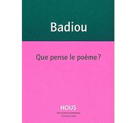 Que pense le poème ?