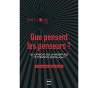 Que pensent les penseurs - Abel François - Presses Universitaires Grenoble - broché - Essai