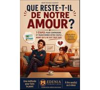 QUE RESTE-T-IL DE NOTRE AMOUR ?: 7 ETAPES POUR COMPRENDRE ET TRANSFORMER VOTRE COUPLE AVANT QU'IL NE SOIT TROP TARD