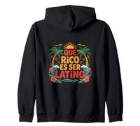 Que Rico ES Ser Latino Proud Culture Hispanique Citation Sweat à Capuche