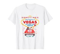 Que se passe-t-il dans Vegas, Just Married Wedding T-Shirt