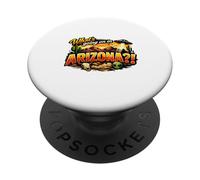 Que se Passe-t-il en Arizona Funny Mystery Desert PopSockets PopGrip Adhésif