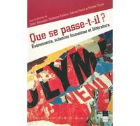 Que se passe-t-il? Evénement, sciences humaines et littérature - Pur - Presses Universitaires Rennes - broché - Essai