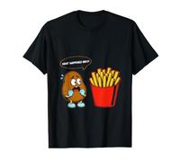 Que s'est-il passé frère ?! Frites Amusantes T-Shirt Graphique avec Valeur