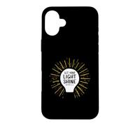 Que Ta Lumière Brille Matthieu 5:16 Ampoule Chrétienne Coque pour iPhone 16 Plus