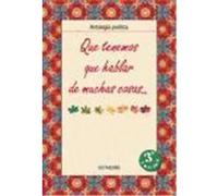 Que tenemos que hablar de muchas cosas...