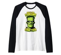 Que Tous tes cris se réalisent, drôle d'halloween Frankenstein Manche Raglan