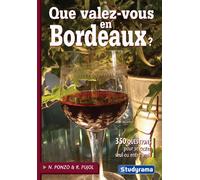Que valez-vous en Bordeaux ? 350 questions pour se tester seul ou entre amis - N. PONZO - Studyrama Eds - broché - Guide