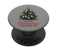 Que Votre Noël s'épanouisse avec Joie | Gardening Holiday Art PopSockets PopGrip Adhésif