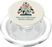 Que Votre Noël s'épanouisse avec Joie | Gardening Holiday Art PopSockets PopGrip pour MagSafe
