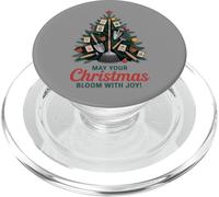 Que Votre Noël s'épanouisse avec Joie | Gardening Holiday Art PopSockets PopGrip pour MagSafe