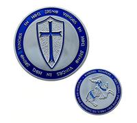 QUEAMBLER Cavalleria Templare Pièce Religieuse Chevalier de collection et cadeau d'horore Commémoratif
