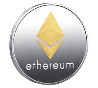 QUEAMBLER Ethereum ETH Pièce commémorative Coin, Blockchain Crypto Physique pour Le Stockage sécurisé de Crypto Crypto Offline Ethereum