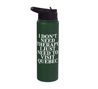 Quebec Apparel Best Quebec Lovers Funny Design Stainless Steel Insulated Water Bottle